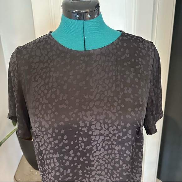 Black Leopard Print Top A New Day small - Picture 5 of 11